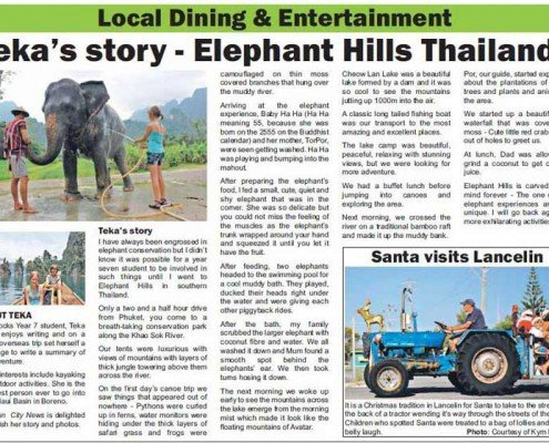 The Sun City News - Teka's Story - Elephant Hills Thailand 1