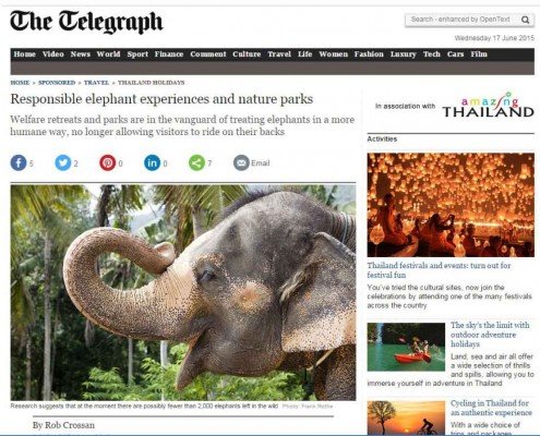 Responsible elephant experiences and nature parks - The Telegraph 1