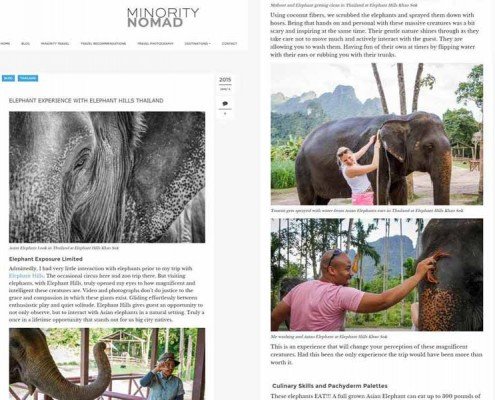 ELEPHANT EXPERIENCE WITH ELEPHANT HILLS THAILAND by US blogger Erick Prince 9
