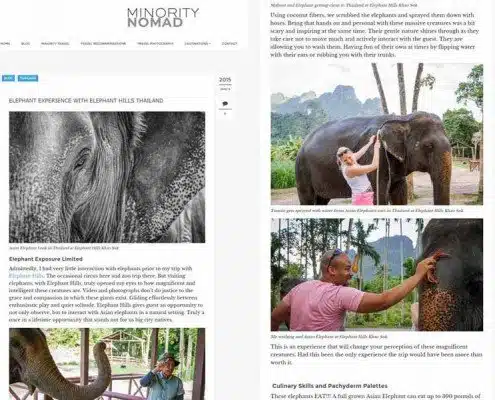 ELEPHANT EXPERIENCE WITH ELEPHANT HILLS THAILAND by US blogger Erick Prince 6