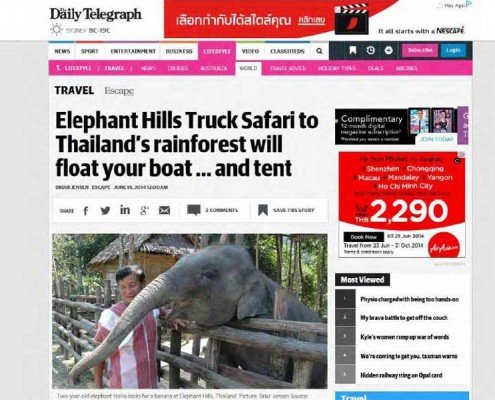 Elephant Hills Truck Safari to Thailand's rainforest will float your boat...and tent 13