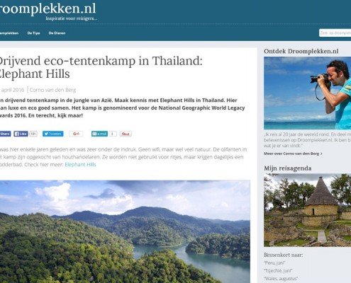 The Netherlands love our sustainable Camps in the Thai jungle nominated by National Geographic! 28