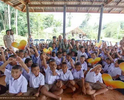 Playground and gardening equipment for local school in Khao Sok 20