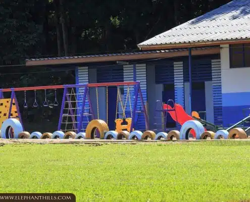 Playground and gardening equipment for local school in Khao Sok 36