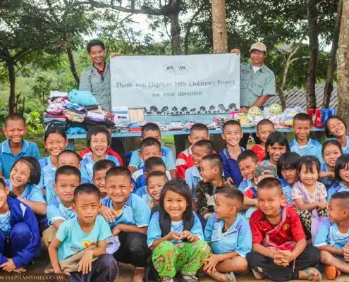 Guests’ donations delivered to Baan Mae Aumlong Noi School 17