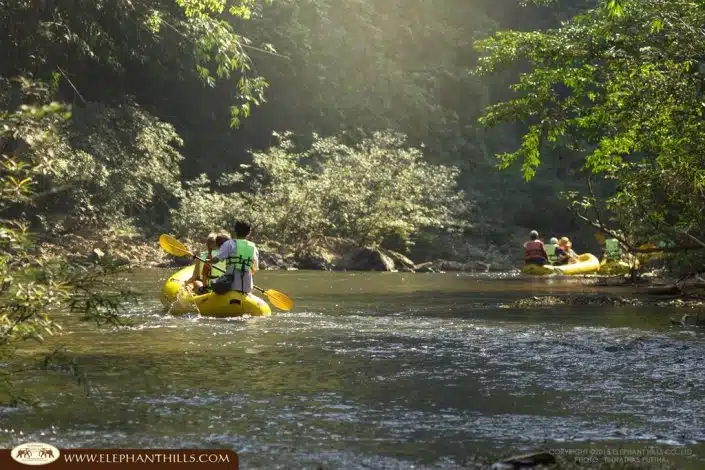 Canoeing along Sok River