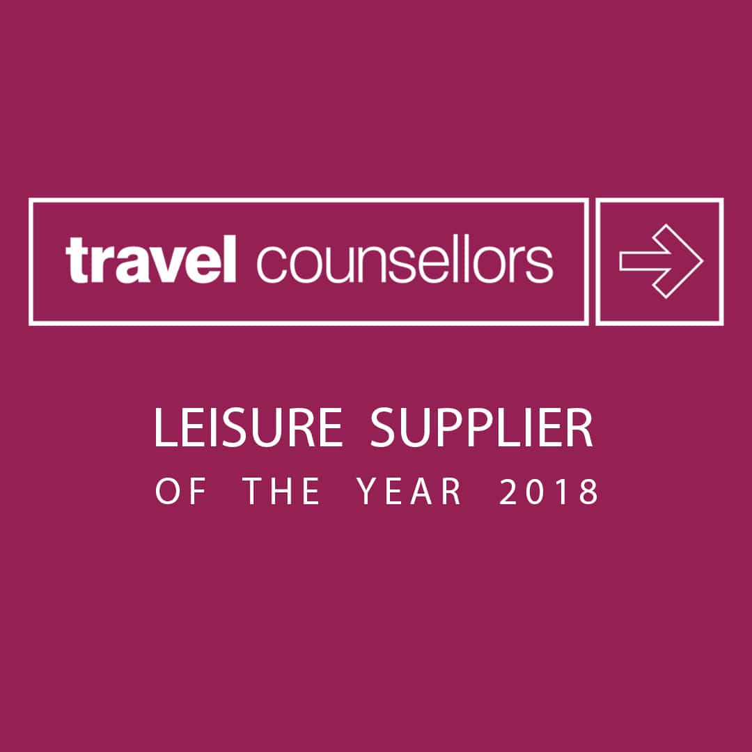 Travel Counsellors Leisure Supplier Of The Year 2018