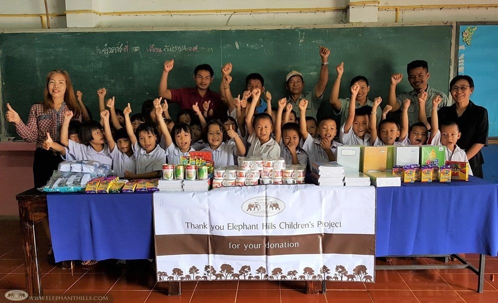 Elephant Hills - Children's Project donation in Mae Hong Son