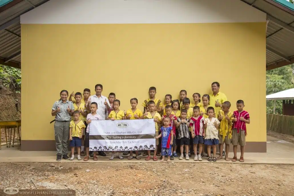 Elephant Hills builds a new dormitory for a rural school 9