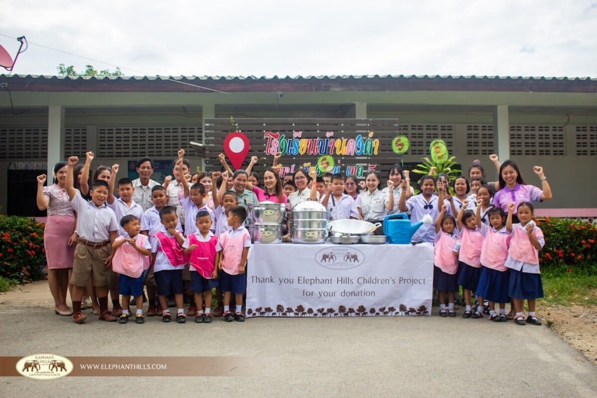 Collaboration with The Bush Camp Chiang Mai: Kitchenware set donated to school canteen 2