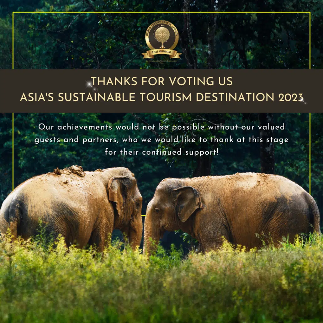 WINNER! - World Luxury Travel Awards For Sustainable Tourism Destination 2023 2
