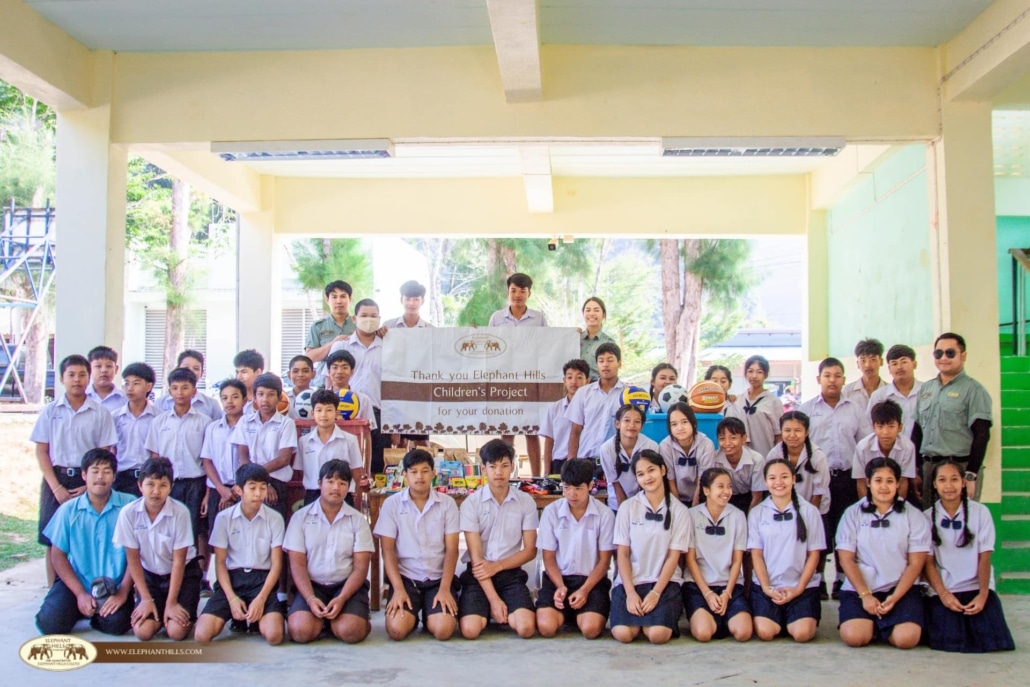 Elephant Hills Bring Joy to Students with Donation to Wat Thum Wararam School 2