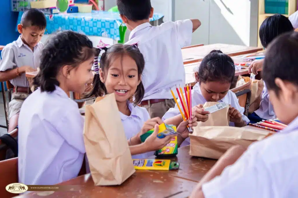 Elephant Hills Bring Joy to Students with Donation to Wat Thum Wararam School 6